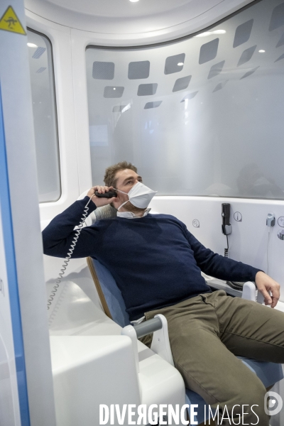 Cabine de teleconsultation et telemedecine installee a la mairie de Rosny Sous Bois.