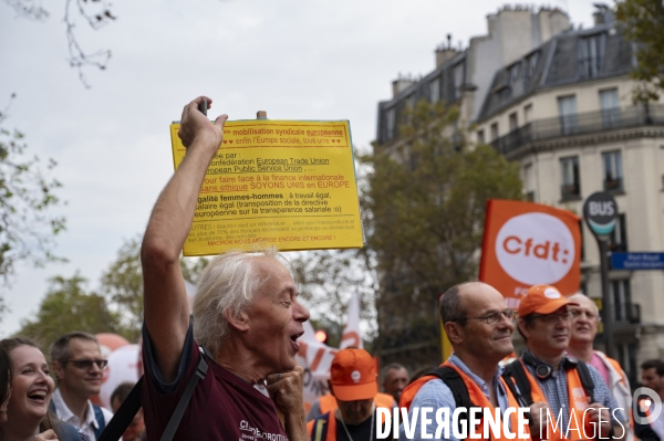 Marche contre l austérité, la hausse des salaires et la justice sociale