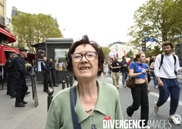 Manifestation interprofessionnelle pour la hausse des salaires et contre l austérité. Paris