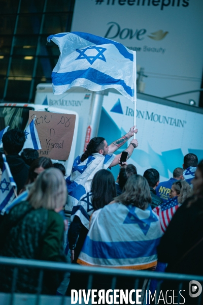 Manifestation à New York en soutien des Palestiniens et de Gaza