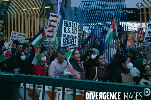 Manifestation à New York en soutien des Palestiniens et de Gaza