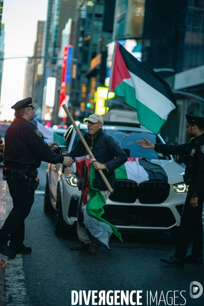 Manifestation à New York en soutien des Palestiniens et de Gaza