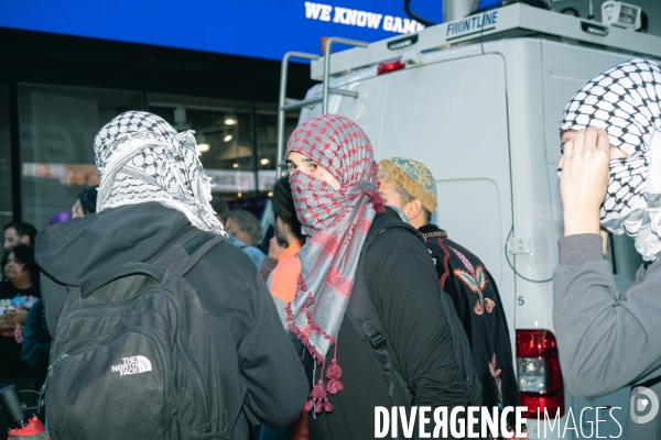 Manifestation à New York en soutien des Palestiniens et de Gaza