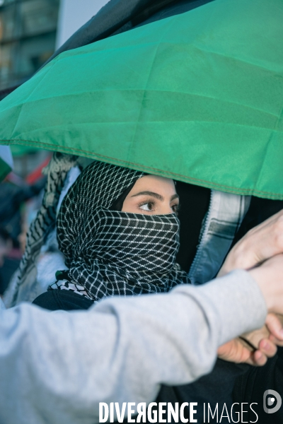 Manifestation à New York en soutien des Palestiniens et de Gaza