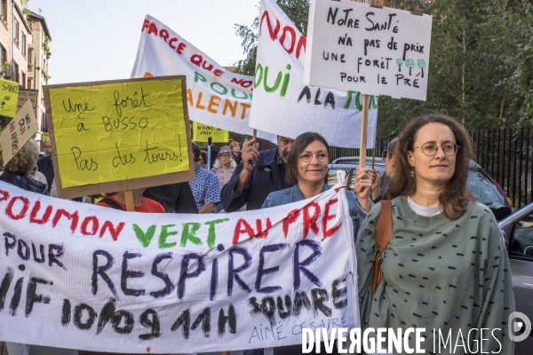 Manifestation contre un projet inutile 