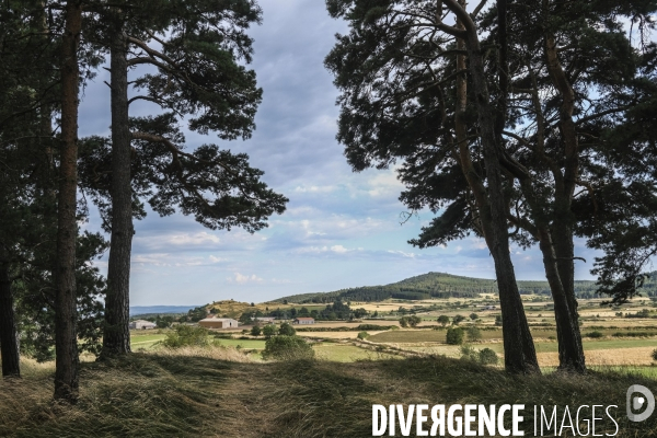 Paysage de Haute-Loire autour de Montbonnet.