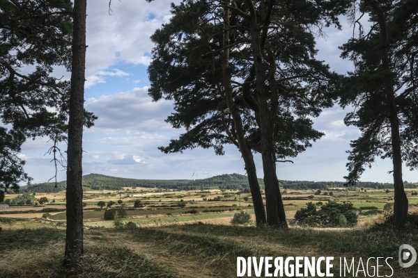 Paysage de Haute-Loire autour de Montbonnet.