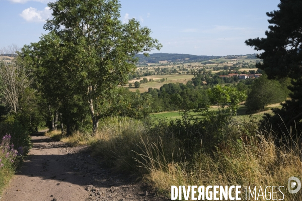 Chemin de Saint-Jacques de Compostelle. en Haute-Loire