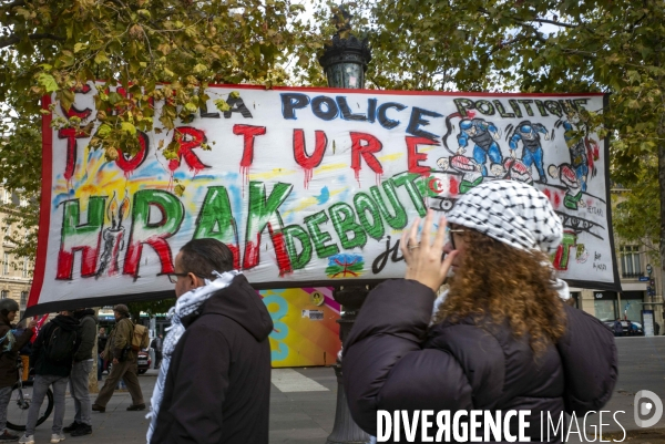 Rassemblement Place de la Republique pour la Palestine