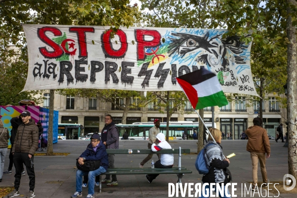 Rassemblement Place de la Republique pour la Palestine