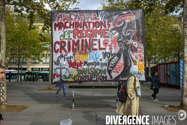 Rassemblement Place de la Republique pour la Palestine