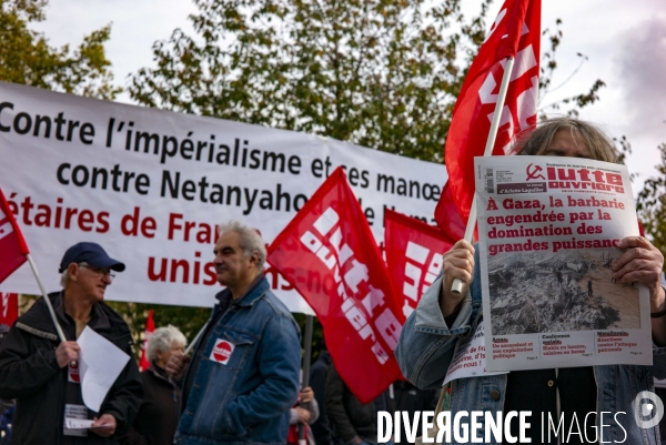 Rassemblement Place de la Republique pour la Palestine