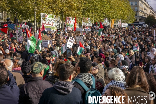Rassemblement Place de la Republique pour la Palestine