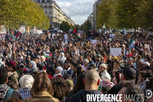 Rassemblement Place de la Republique pour la Palestine