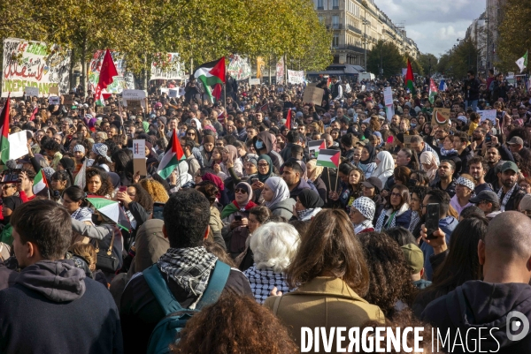 Rassemblement Place de la Republique pour la Palestine