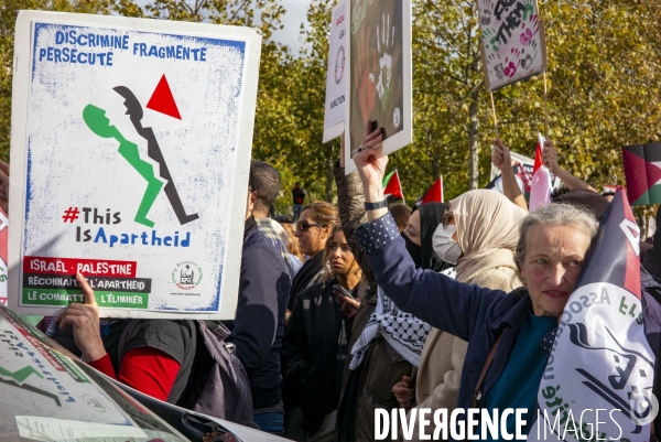 Rassemblement Place de la Republique pour la Palestine
