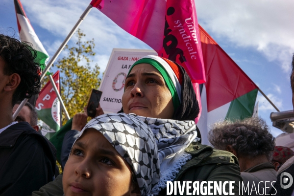 Rassemblement Place de la Republique pour la Palestine