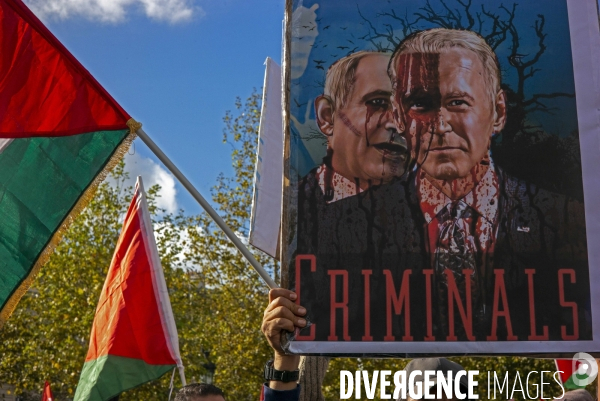 Rassemblement Place de la Republique pour la Palestine