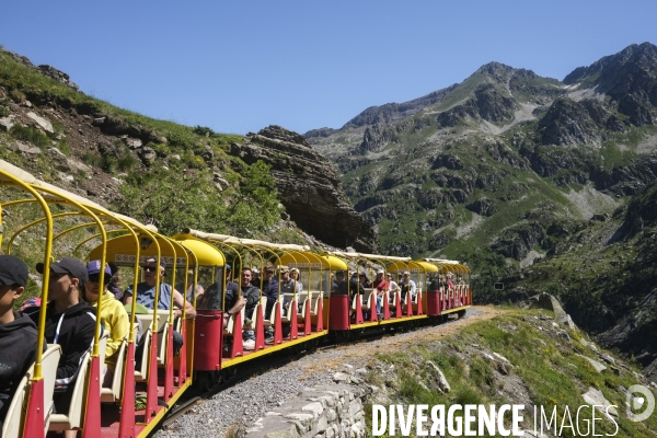 Le train d’Artouste dans les pyrénéens
