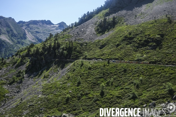 Le train d’Artouste dans les pyrénéens