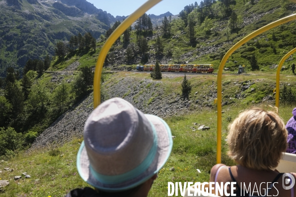 Le train d’Artouste dans les pyrénéens