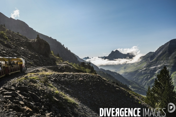 Le train d’Artouste dans les pyrénéens