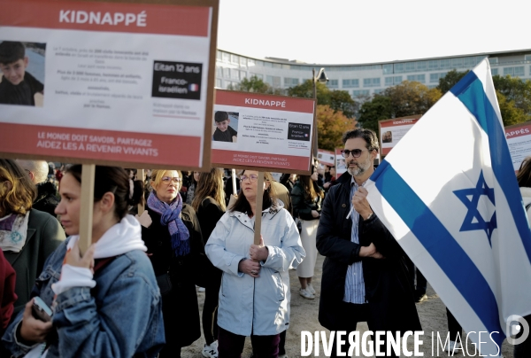 Rassemblement pour la liberation des otages israeliens 