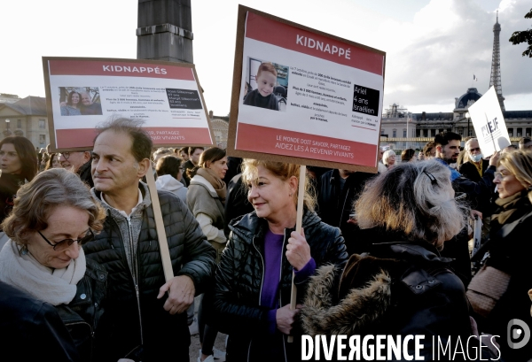 Rassemblement pour la liberation des otages israeliens 