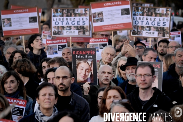 Rassemblement pour la liberation des otages israeliens 