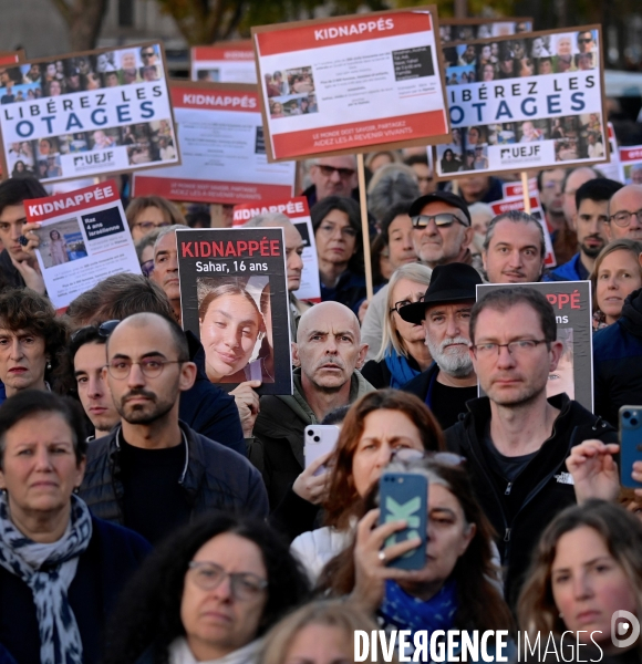 Rassemblement pour la liberation des otages israeliens 