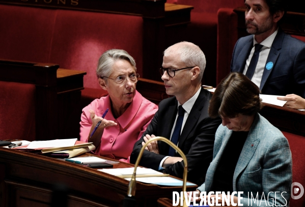 Assemblee nationale / Déclaration du Gouvernement sur la situation au Proche Orient