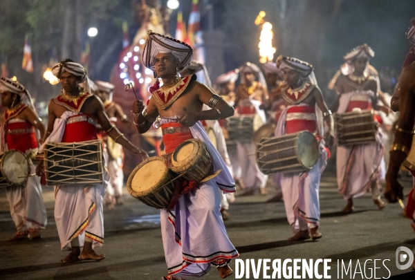 ESALA PERAHERA : Procession bouddhiste du Sri Lanka