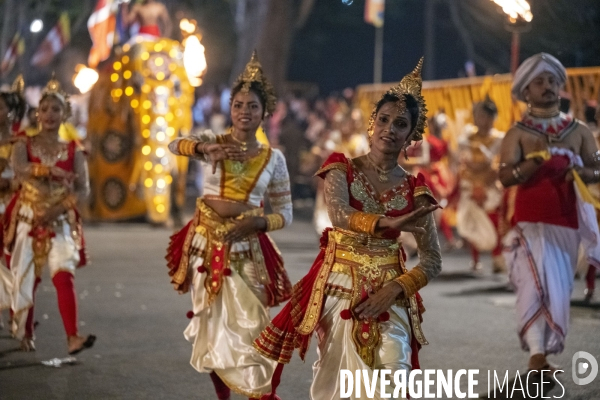 ESALA PERAHERA : Procession bouddhiste du Sri Lanka