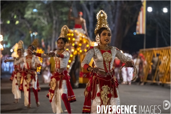 ESALA PERAHERA : Procession bouddhiste du Sri Lanka