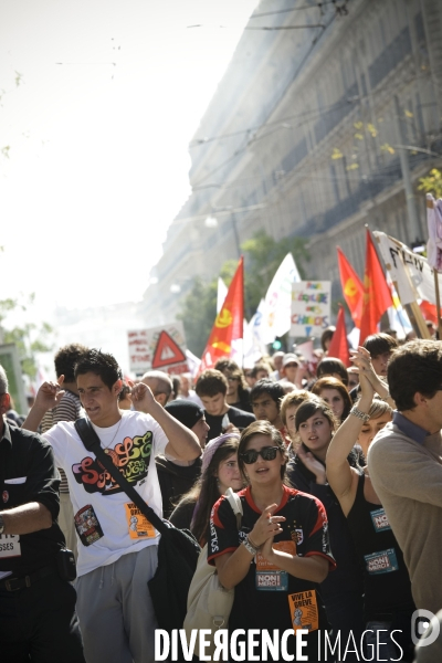 Manifestation du 12 octobre contre la réforme des retraites.