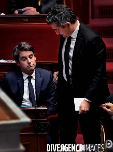 Gabriel Attal avec Gerald Darmanin