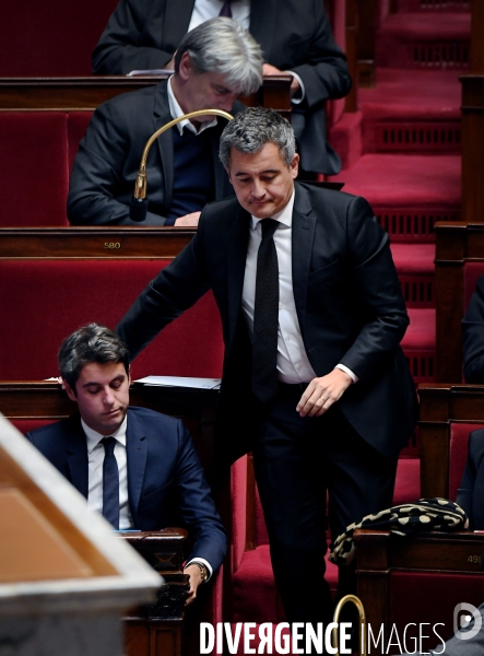 Gabriel Attal avec Gerald Darmanin