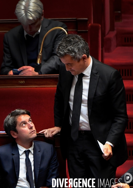 Gabriel Attal avec Gerald Darmanin
