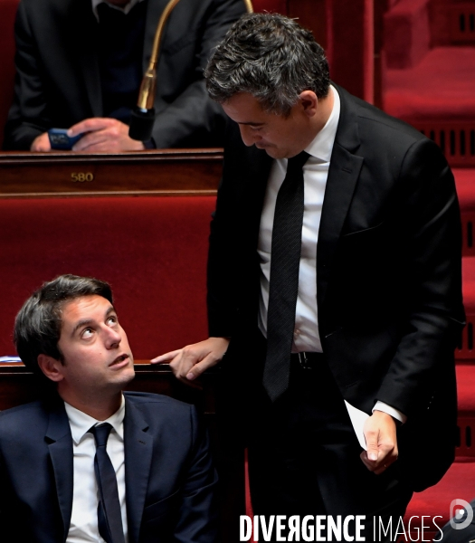 Gabriel Attal avec Gerald Darmanin