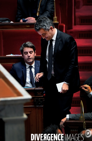 Gabriel Attal avec Gerald Darmanin