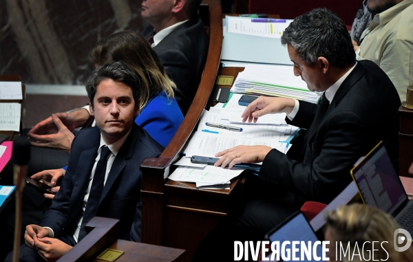 Gabriel Attal avec Gerald Darmanin