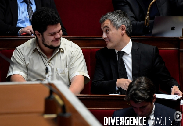 Gerald Darmanin avec Tematai Le Gayic