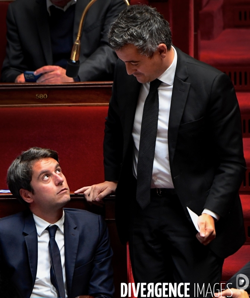 Gabriel Attal avec Gerald Darmanin