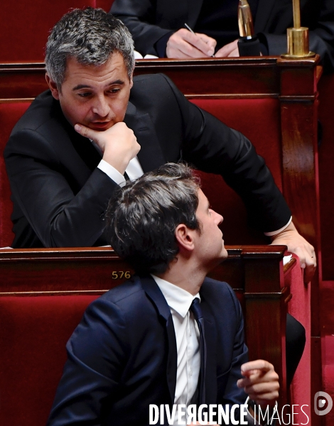 Gabriel Attal avec Gerald Darmanin