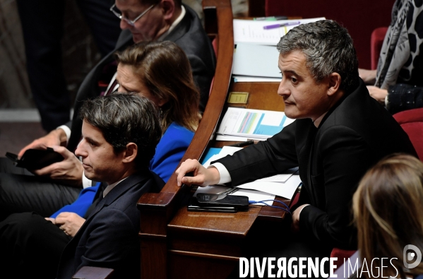 Gabriel Attal avec Gerald Darmanin