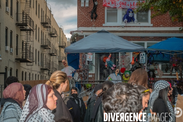 Manifestation Pro-Palestine à Bay Ridge, Brooklyn, New York