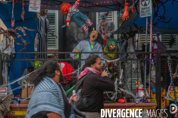 Manifestation Pro-Palestine à Bay Ridge, Brooklyn, New York
