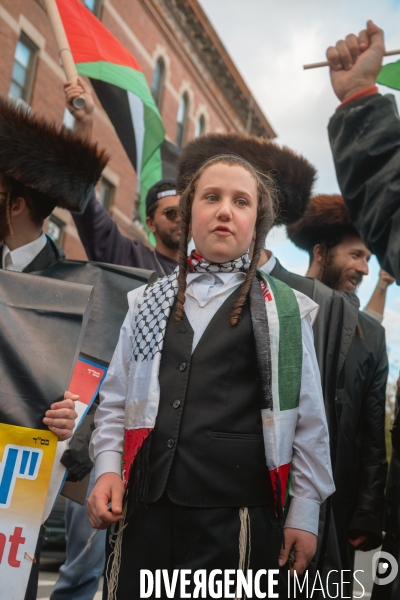Manifestation Pro-Palestine à Bay Ridge, Brooklyn, New York