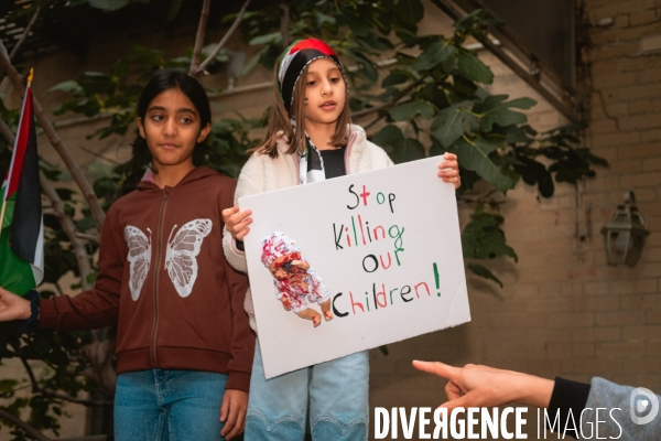Manifestation Pro-Palestine à Bay Ridge, Brooklyn, New York