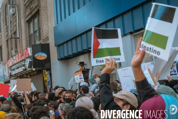 Manifestation Pro-Palestine à Bay Ridge, Brooklyn, New York